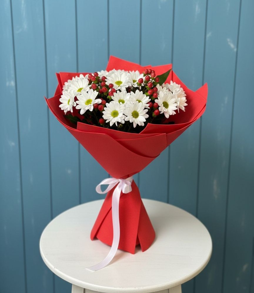 Букет цветов из: Хризантемы в Семено-Александровке