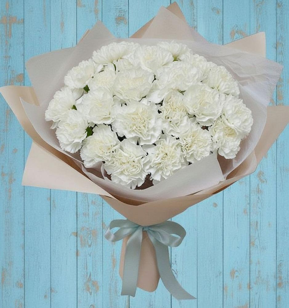 Букет цветов из: Гвоздики в Семено-Александровке