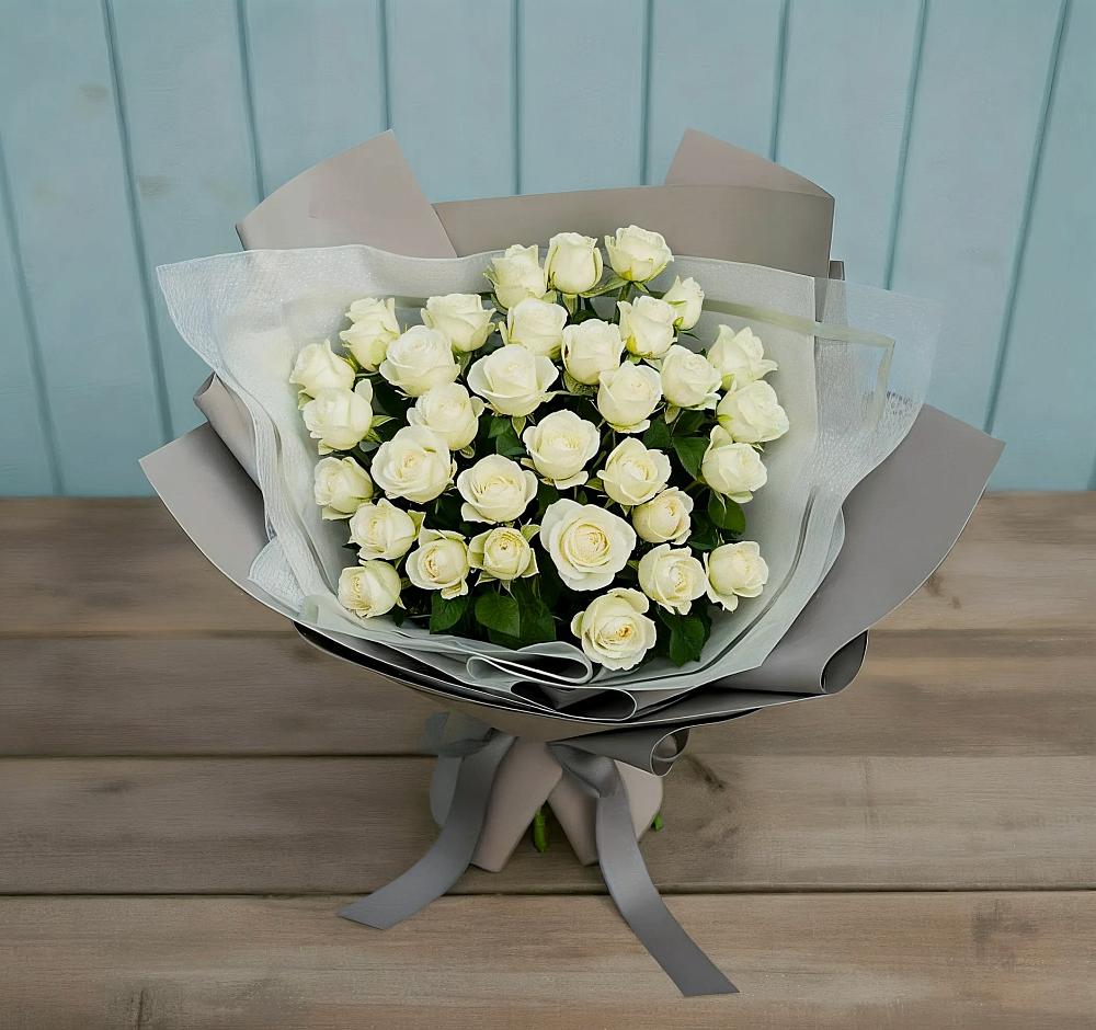 Букет Белоснежная нежность в Семено-Александровке