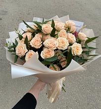 Букет Кремовые розы Латте в Семено-Александровке