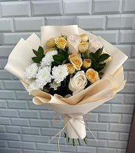 Букет цветов из:  Розы и Хризантемы #REPLACE_PRED# Семено-Александровке