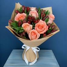 Букет цветов из:  Розы и Альстромерии #REPLACE_PRED# Семено-Александровке