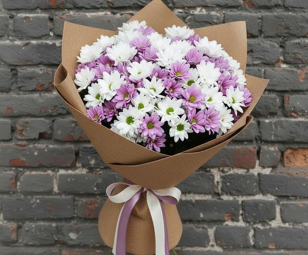 Букет цветов из: Хризантемы в Семено-Александровке