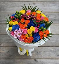 Букет цветов из:  Розы и Хризантемы #REPLACE_PRED# Семено-Александровке