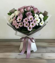Букет цветов из:  Хризантемы и Розы в Семено-Александровке