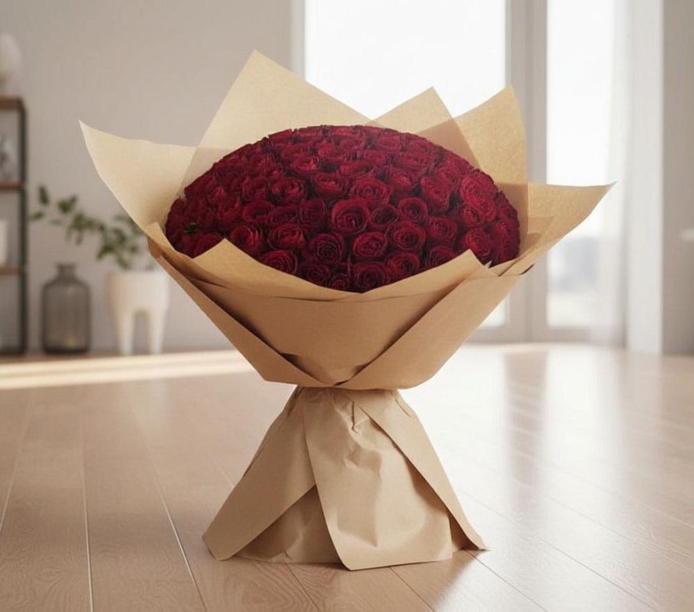 Букет 101 Красная роза в Семено-Александровке