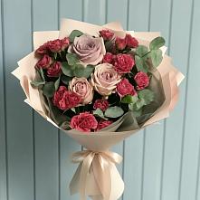 Букет цветов из:  Гвоздики и Розы в Семено-Александровке