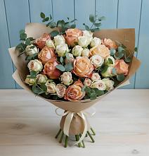 Букет цветов из:  Альстромерии и Розы в Семено-Александровке