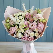 Букет цветов из:  Альстромерии и Розы в Семено-Александровке